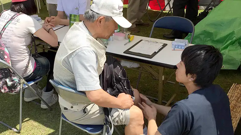 豊川おいでん祭鍼灸体験ボランティア